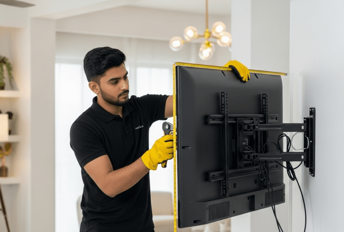 تركيب تلفزيون LED أو LCD