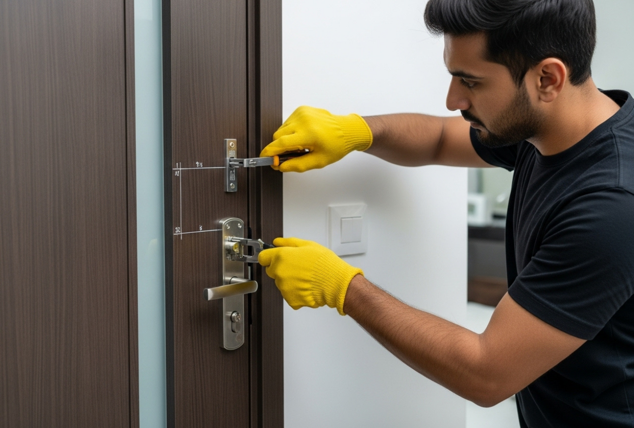 Room Door Lock installation