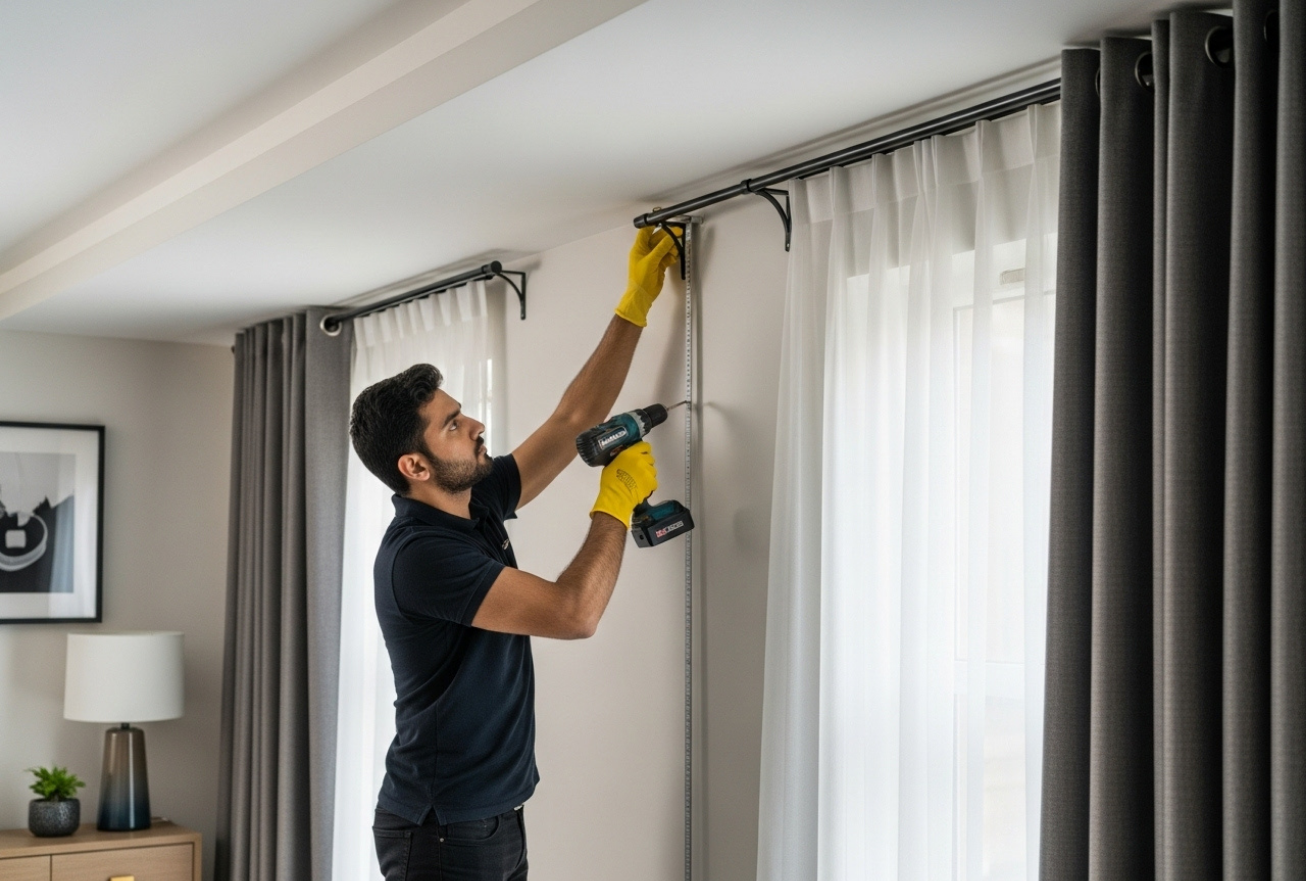 Curtain Rod Installation