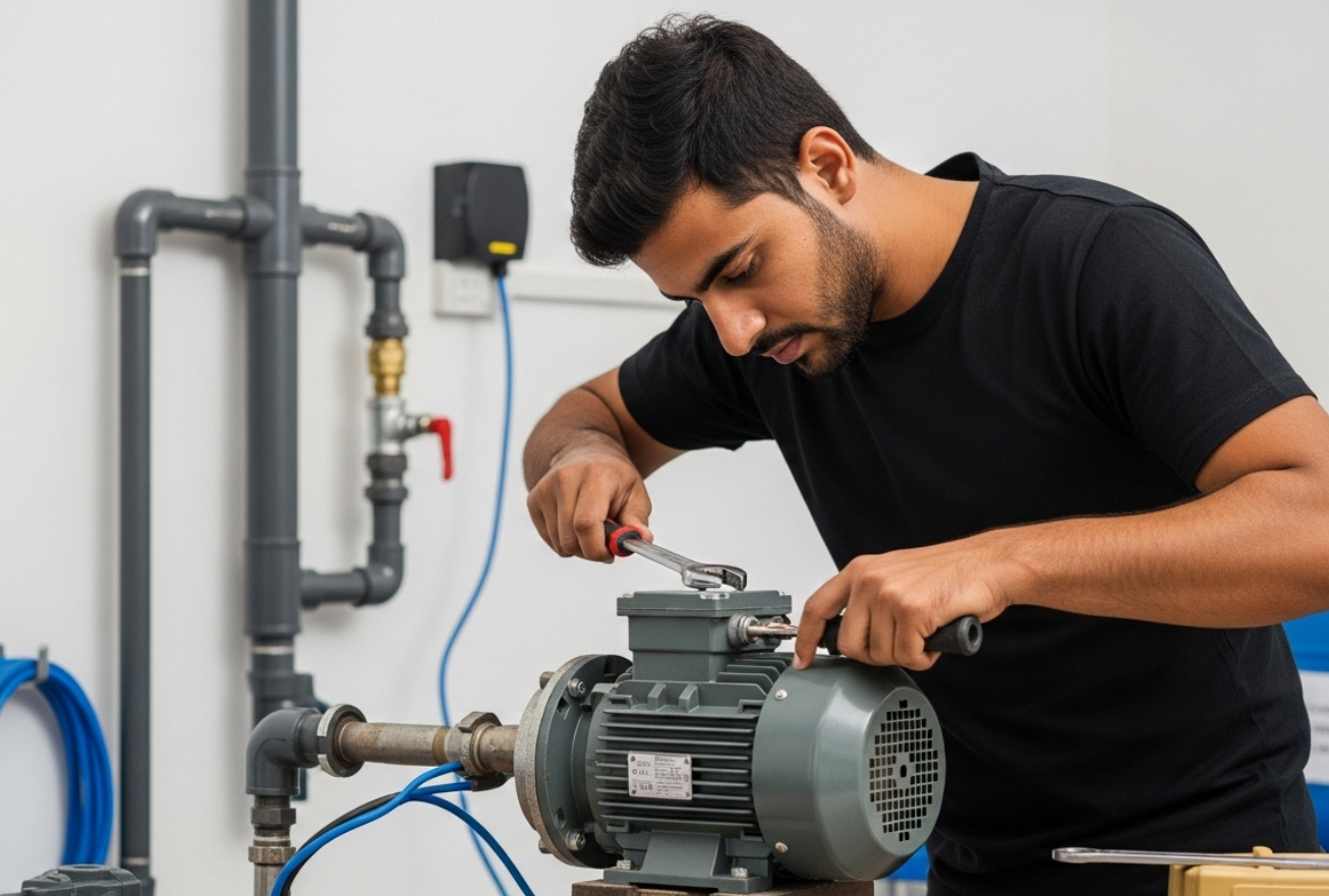 Water Motor Installation